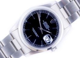 Rolex Datejust 36 16220 (1991) - Zwart wijzerplaat 36mm Staal