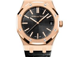 Audemars Piguet Royal Oak Selfwinding 15510OR.OO.D002CR.01 (2025) - Black dial 41 mm Rose Gold case