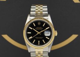 Rolex Datejust 36 16233 (1990) - Black dial 36 mm Gold/Steel case