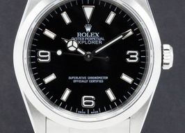 Rolex Explorer 114270 (2002) - Zwart wijzerplaat 36mm Staal