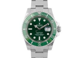 Rolex Submariner Date 116610LV (2017) - Groen wijzerplaat 40mm Staal