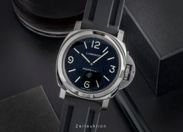 Panerai Luminor Base Logo PAM00000 (Onbekend (willekeurig serienummer)) - Zwart wijzerplaat 44mm Staal