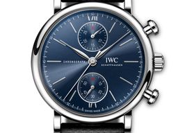 IWC Portofino Chronograph IW391408 (2024) - Blauw wijzerplaat 39mm Staal