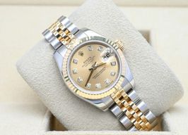 Rolex Lady-Datejust 179173 (2011) - Champagne wijzerplaat 26mm Goud/Staal