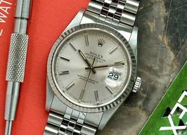 Rolex Datejust 36 16234 (1991) - Zilver wijzerplaat 36mm Staal