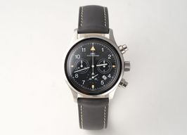IWC Pilot Chronograph IW3740 (1990) - Black dial 36 mm Steel case