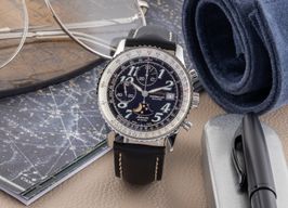 Breitling Montbrillant A43030 (Onbekend (willekeurig serienummer)) - Zwart wijzerplaat 41mm Staal