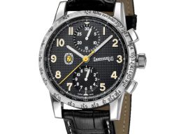 Eberhard & Co. Tazio Nuvolari 31176.01 CP (2026) - Black dial 40 mm Steel case