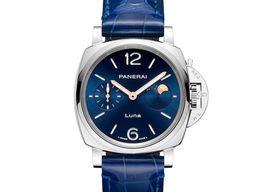 Panerai Luminor Due Luna PAM01179 (2024) - Blauw wijzerplaat 38mm Staal