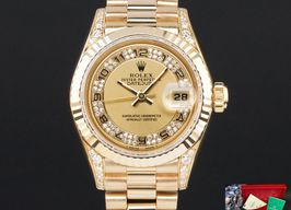 Rolex Lady-Datejust 69238 (1995) - Champagne dial 26 mm Yellow Gold case