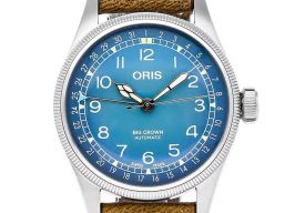 Oris Miles Tonneau 01 754 7779 4065-Set (2023) - Blauw wijzerplaat 38mm Staal