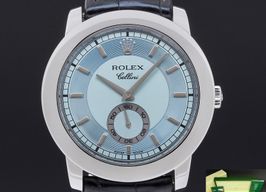 Rolex Cellini 5241 (2001) - Blue dial 38 mm Platinum case
