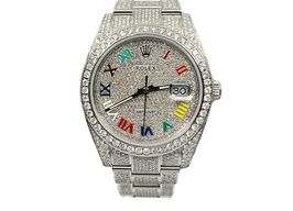 Rolex Datejust 41 126300 (2021) - Diamant wijzerplaat 41mm Staal