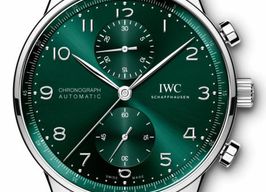 IWC Portuguese Chronograph IW371615 (2025) - Groen wijzerplaat 41mm Staal