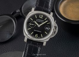 Panerai Luminor Marina Automatic PAM00048 (Onbekend (willekeurig serienummer)) - Zwart wijzerplaat 40mm Staal