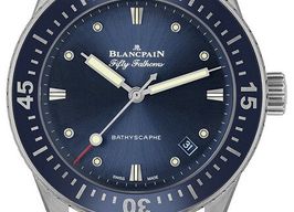 Blancpain Fifty Fathoms Bathyscaphe 5100-1140-O52A (2025) - Blue dial 39 mm Steel case