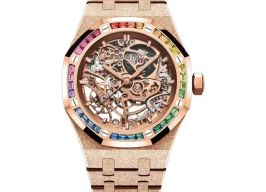 Audemars Piguet Royal Oak Double Balance Wheel Openworked 15468OR.YG.1259OR.01 (2025) - Transparent dial 37 mm Rose Gold case