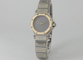 Cartier Santos 0907 (1990) - Grey dial 25 mm Gold/Steel case