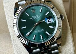 Rolex Datejust 41 126334 (2024) - Groen wijzerplaat 41mm Staal