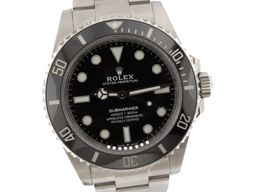 Rolex Submariner No Date 124060 (2020) - Zwart wijzerplaat 41mm Staal