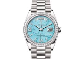 Rolex Day-Date 36 128349RBR-0031 (2024) - Blue dial 36 mm White Gold case