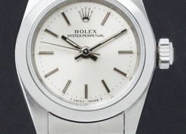 Rolex Oyster Perpetual 67180 (1998) - Zilver wijzerplaat 26mm Staal