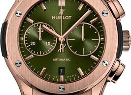 Hublot Classic Fusion Chronograph 521.OX.8980.LR (2026) - Green dial 45 mm Rose Gold case