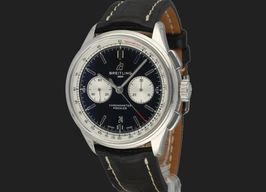 Breitling Premier AB0118371B1P2 (2021) - Zwart wijzerplaat 42mm Staal