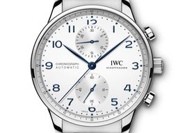 IWC Portuguese Chronograph IW371617 (2024) - Zilver wijzerplaat 41mm Staal