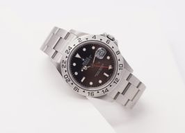 Rolex Explorer II 16570 (2003) - Zwart wijzerplaat 40mm Staal