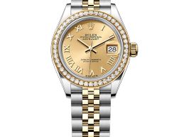Rolex Lady-Datejust 279383RBR (2025) - Champagne dial 28 mm Gold/Steel case