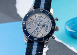 Breitling Superocean Heritage II Chronograph A133131A1G1W1 (2019) - Zilver wijzerplaat 44mm Staal