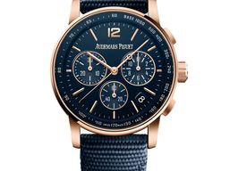 Audemars Piguet CODE 11.59 26393OR.OO.A027KB.01 (2025) - Blue dial 41 mm Rose Gold case