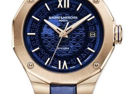 Baume & Mercier Riviera M0A10815 (2026) - Blauw wijzerplaat 39mm Roségoud