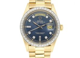 Rolex Day-Date 1803 (1969) - Blue dial 36 mm Yellow Gold case
