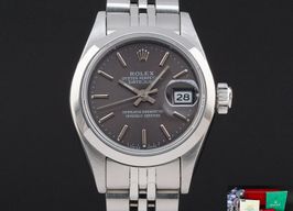 Rolex Oyster Perpetual Lady Date 69190 (1990) - Grey dial 26 mm Steel case