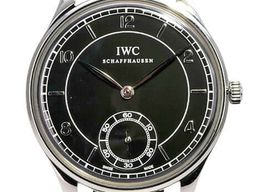 IWC Portuguese Hand-Wound IW544501 (2011) - Black dial 44 mm Steel case