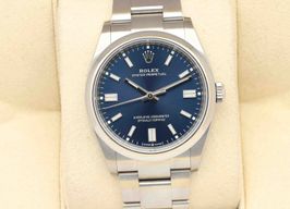 Rolex Oyster Perpetual 36 126000 (2024) - Blauw wijzerplaat 36mm Staal