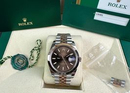 Rolex Datejust 41 126301 (2019) - Brown dial 41 mm Steel case