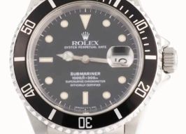 Rolex Submariner Date 16610 (1991) - Zwart wijzerplaat 40mm Staal