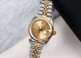 Rolex Lady-Datejust 69173 (1995) - Champagne wijzerplaat 26mm Goud/Staal