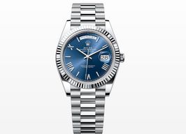 Rolex Day-Date 40 228236 (2023) - Blue dial 40 mm Platinum case