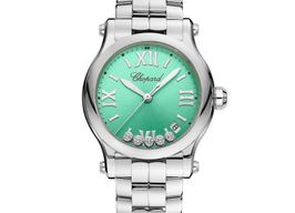 Chopard Happy Sport 278582-3011 (2024) - Groen wijzerplaat 36mm Staal