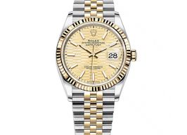 Rolex Datejust 36 126233 (2024) - Gold dial 36 mm Gold/Steel case
