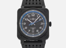 Bell & Ross BR 03 BR0392-A522-CE/SRB (2024) - Zwart wijzerplaat 43mm Keramiek