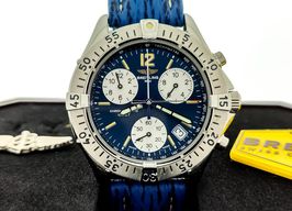 Breitling Colt Chronograph A53035 (Unknown (random serial)) - Blue dial 38 mm Steel case
