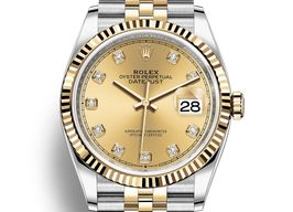 Rolex Datejust 36 116233 (2014) - Champagne wijzerplaat 36mm Goud/Staal