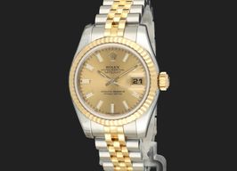 Rolex Lady-Datejust 179173 (2011) - Champagne dial 26 mm Gold/Steel case