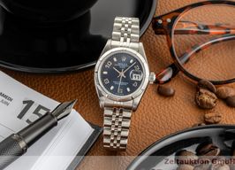 Rolex Oyster Perpetual Lady Date 79190 (2003) - Blauw wijzerplaat 26mm Staal