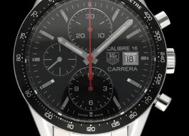 TAG Heuer Carrera Calibre 16 CV201AK (2016) - Black dial 41 mm Steel case